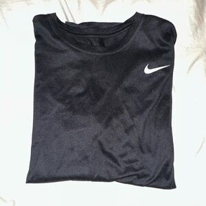 Nike Black Tee with White Swoosh